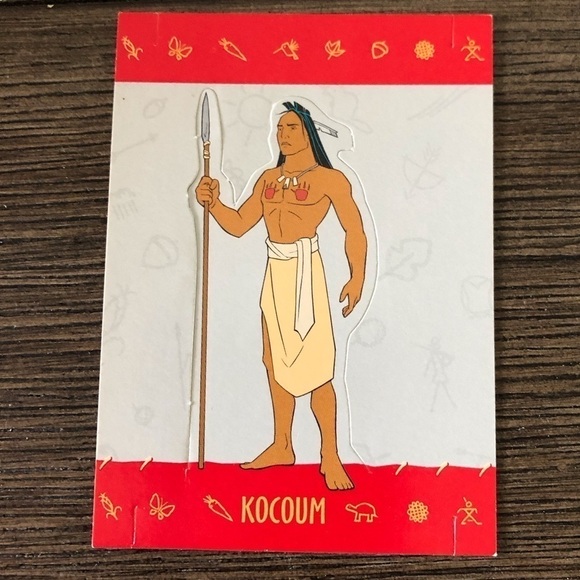 Disney: ’95 Pocahontas movie trading card:  Pop-up Card: Kocoum #8 of 12 - Picture 1 of 2